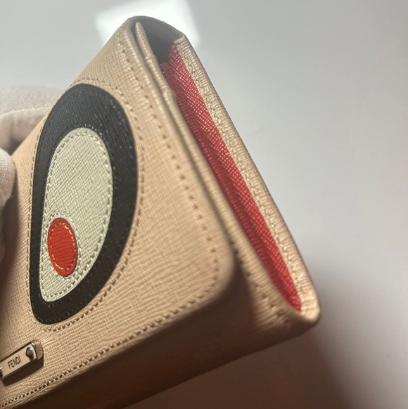 Fendi Beige Monster Eyes Wallet - Picture 4 of 10